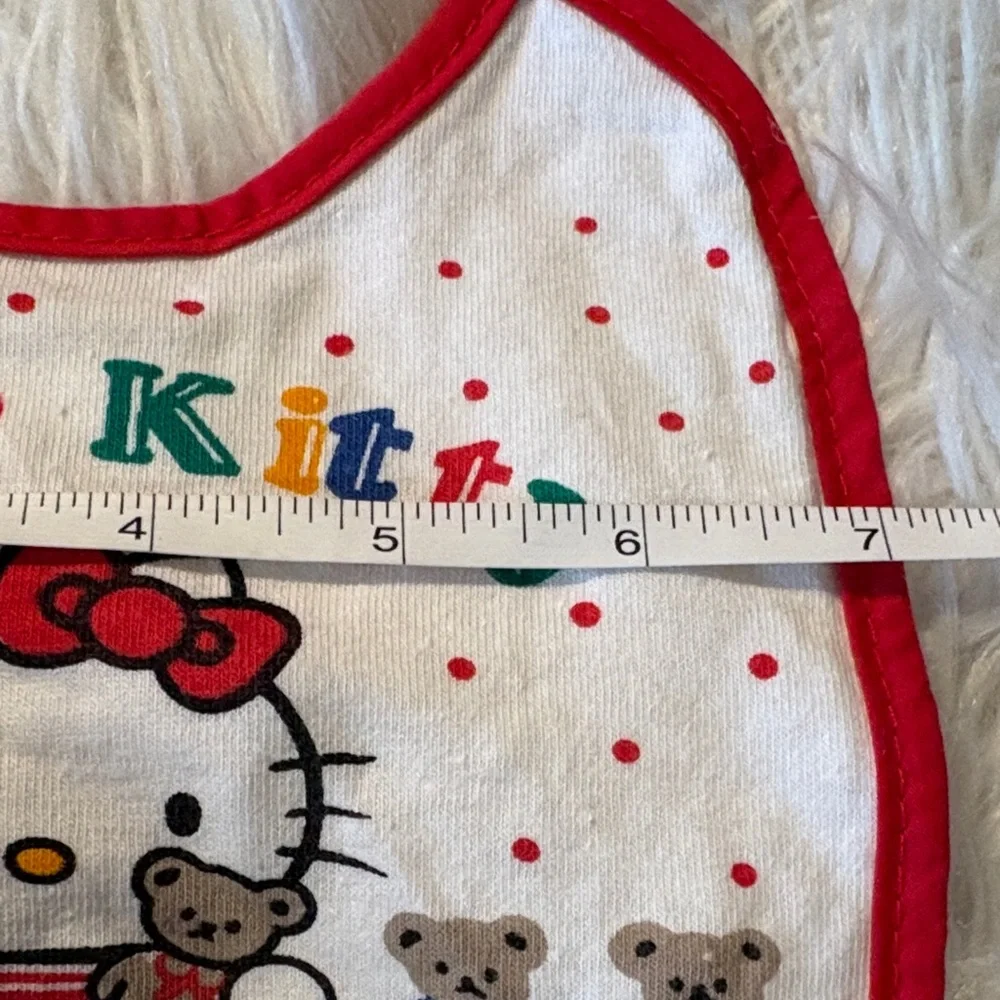 Hello Kitty Red and White Polka vintage Dot Bib